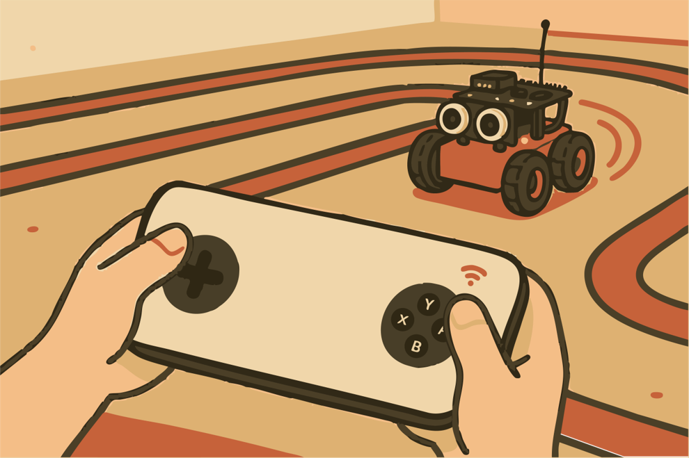 スマホで動かす！ロボットカーを体験！！